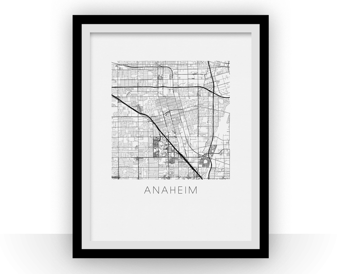 Anaheim Map Print
