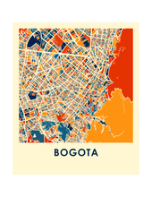Load image into Gallery viewer, Bogota Map Print - Full Color Map Poster
