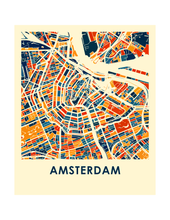 Load image into Gallery viewer, Amsterdam Map Print - Full Color Map Poster
