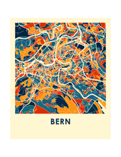 Load image into Gallery viewer, Bern Map Print - Full Color Map Poster
