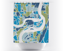 Load image into Gallery viewer, Chongqing Map Shower Curtain - china Shower Curtain - Chroma Series
