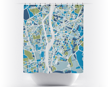 Load image into Gallery viewer, Cairo Map Shower Curtain - egypt Shower Curtain - Chroma Series
