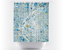 Load image into Gallery viewer, Denver Map Shower Curtain - usa Shower Curtain - Chroma Series
