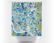 Load image into Gallery viewer, Dhaka Map Shower Curtain - bangladesh Shower Curtain - Chroma Series

