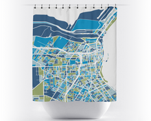Load image into Gallery viewer, Corpus Christi Map Shower Curtain - usa Shower Curtain - Chroma Series
