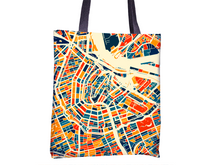 Load image into Gallery viewer, Amsterdam Map Tote Bag - Netherland Map Tote Bag 15x15
