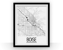 Load image into Gallery viewer, Boise Map Poster - usa Map Print - Art Deco Series
