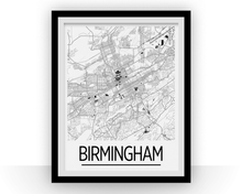 Load image into Gallery viewer, Birmingham AB Map Poster - usa Map Print - Art Deco Series
