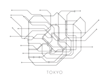 Load image into Gallery viewer, Tokyo Subway Map Print - Tokyo Metro Map Poster
