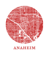 Load image into Gallery viewer, Anaheim Map Print - City Map Poster
