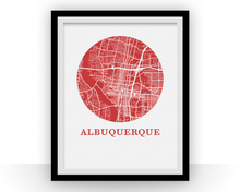 Load image into Gallery viewer, Albuquerque Map Print - City Map Poster

