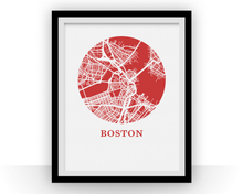 Load image into Gallery viewer, Boston Map Print - City Map Poster
