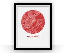 Charger l&#39;image dans la galerie, Quebec Map Print - City Map Poster
