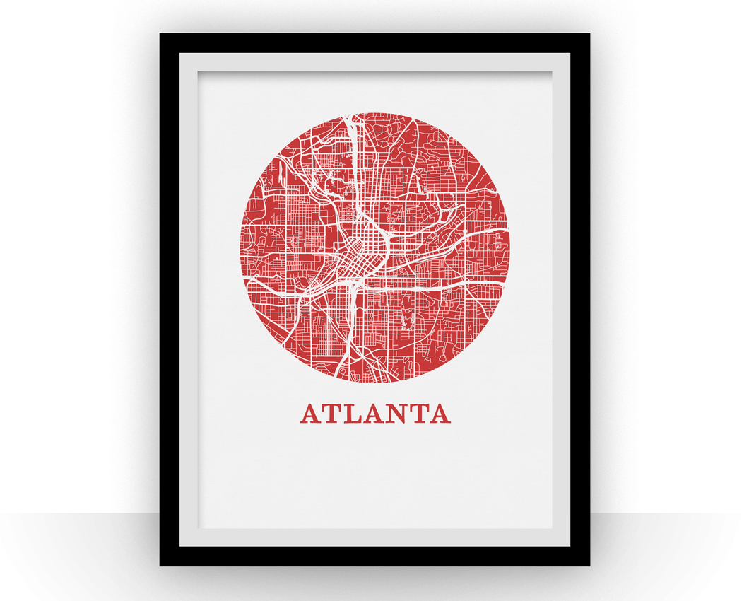 Atlanta Map Print - City Map Poster
