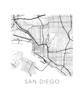 Load image into Gallery viewer, San Diego Map Print

