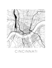 Load image into Gallery viewer, Cincinnati Map Print
