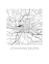 Load image into Gallery viewer, Johannesburg Map Print

