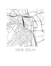 Load image into Gallery viewer, New Delhi Map Print
