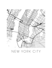 Load image into Gallery viewer, New York City Map Print
