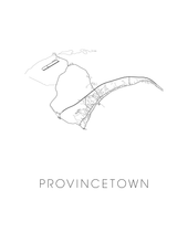 Load image into Gallery viewer, Provincetown Map Print
