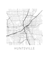 Load image into Gallery viewer, Huntsville Map Print
