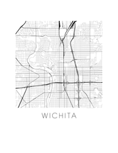 Load image into Gallery viewer, Wichita Map Print
