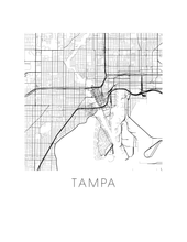 Load image into Gallery viewer, Tampa Map Print

