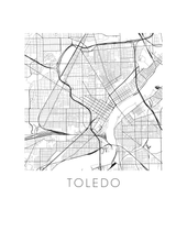 Load image into Gallery viewer, Toledo Ohio Map Print
