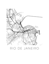 Load image into Gallery viewer, Rio de Janeiro Map Print
