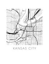 Load image into Gallery viewer, Kansas City Map Print
