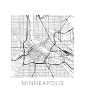 Load image into Gallery viewer, Minneapolis Map Print
