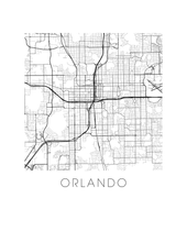 Load image into Gallery viewer, Orlando Map Print
