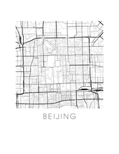 Load image into Gallery viewer, Beijing Map Print

