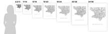Load image into Gallery viewer, Montevideo Map Black and White Print - uruguay Black and White Map Print
