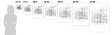 Load image into Gallery viewer, Fort Collins Map Black and White Print - Colorado Black and White Map Print
