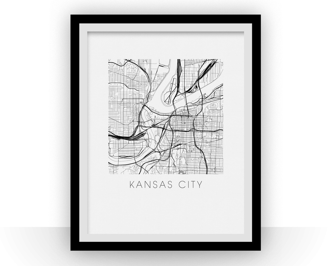 Kansas City Map Print