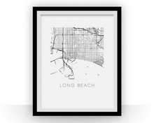 Load image into Gallery viewer, Long Beach Map Print
