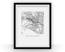 Load image into Gallery viewer, Melbourne Map Print
