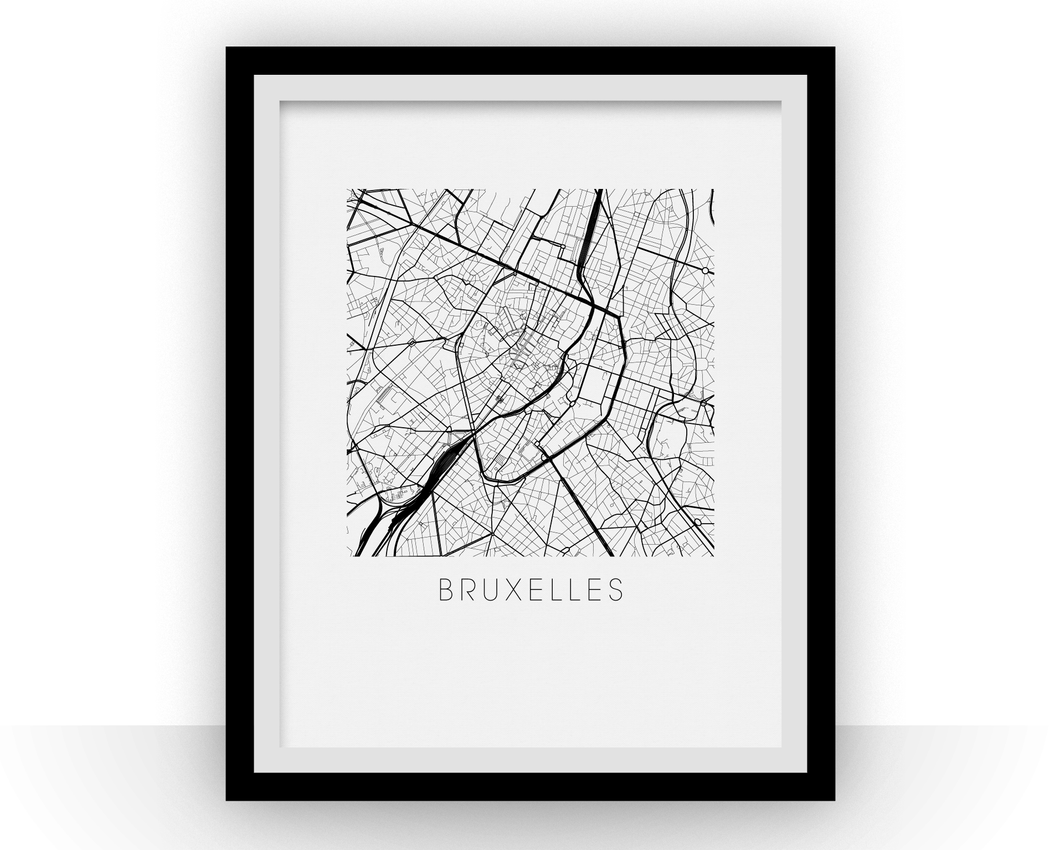 Bruxelles Map Print