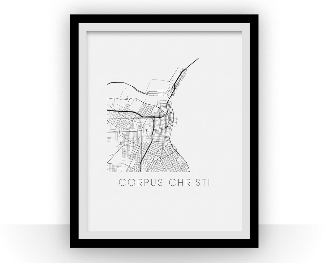 Corpus Christi Map Print