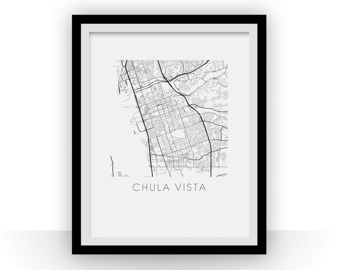 Chula Vista Map Print