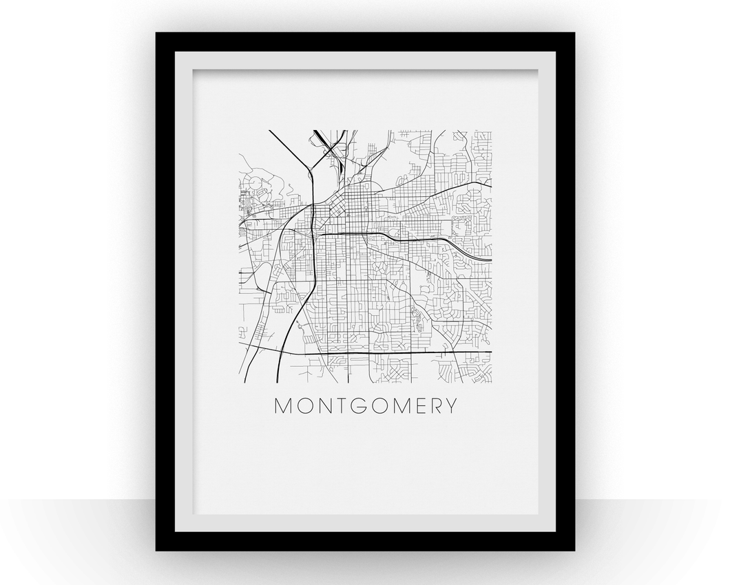 Montgomery Map Print