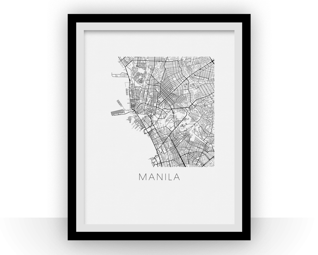 Manila Map Print