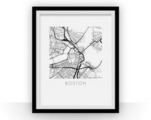 Load image into Gallery viewer, Boston Map Print
