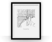 Load image into Gallery viewer, Tampa Map Print
