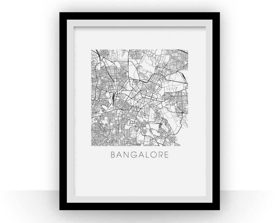 Bangalore Map Print