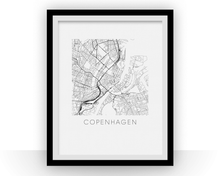 Load image into Gallery viewer, Copenhagen Map Print
