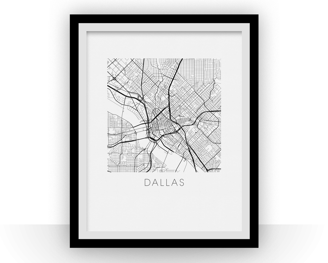 Dallas Map Print