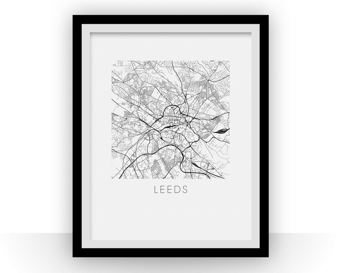 Leeds Map Print