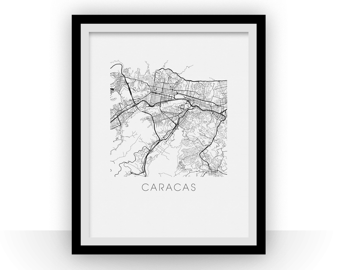 Caracas Map Print